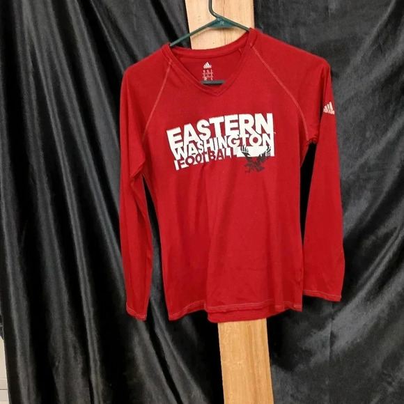 Size small long sleeve women's v-neck cut athletic Eastern Washington eagles - Picture 1 of 6